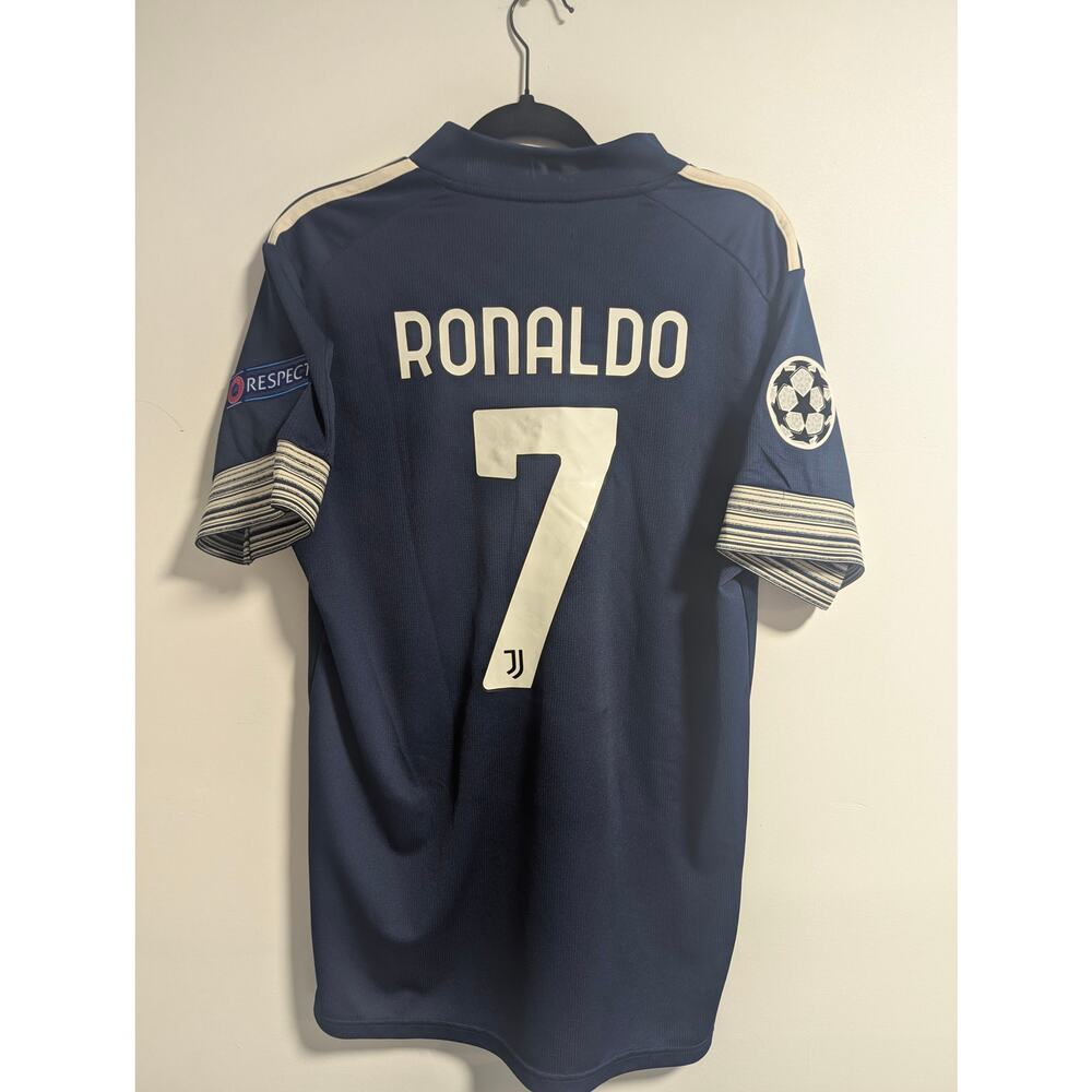 Juventus Ronaldo 2020/21 Away Jersey Large UCL Fully Patched